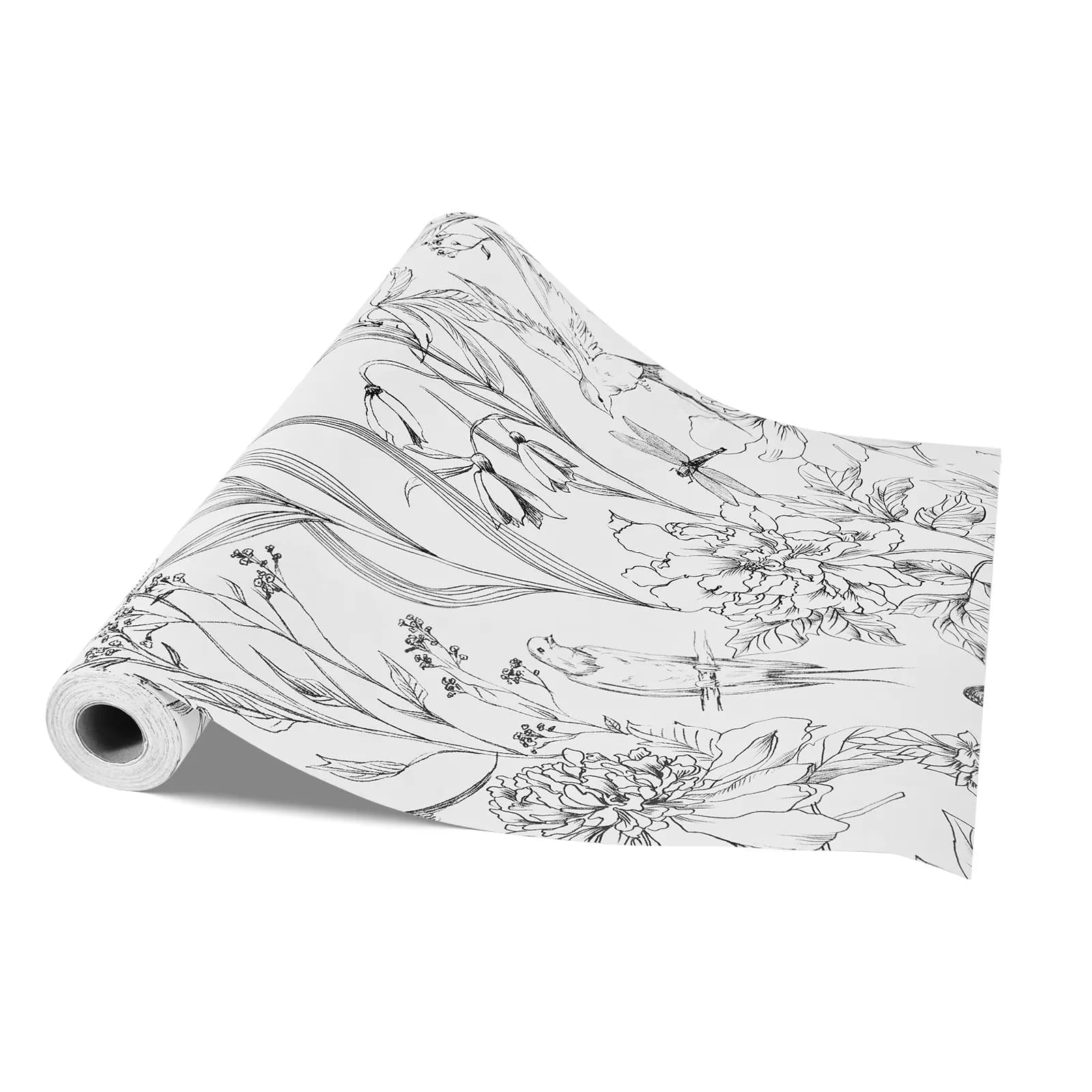 Reliable Wallpaper with Waterproof, 17.7 x 393.7 inch Contact Paper - Pvc White for Bedroom, Kitchen Model 8FD6C4