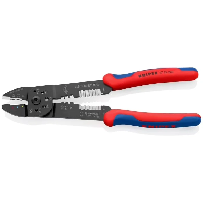 Woodworking Reliable with Comfort Grip, 9.5 in Multi-Component Grip, Crimping Pliers 97 22 240 - Multicolor One Size Model F2FA86