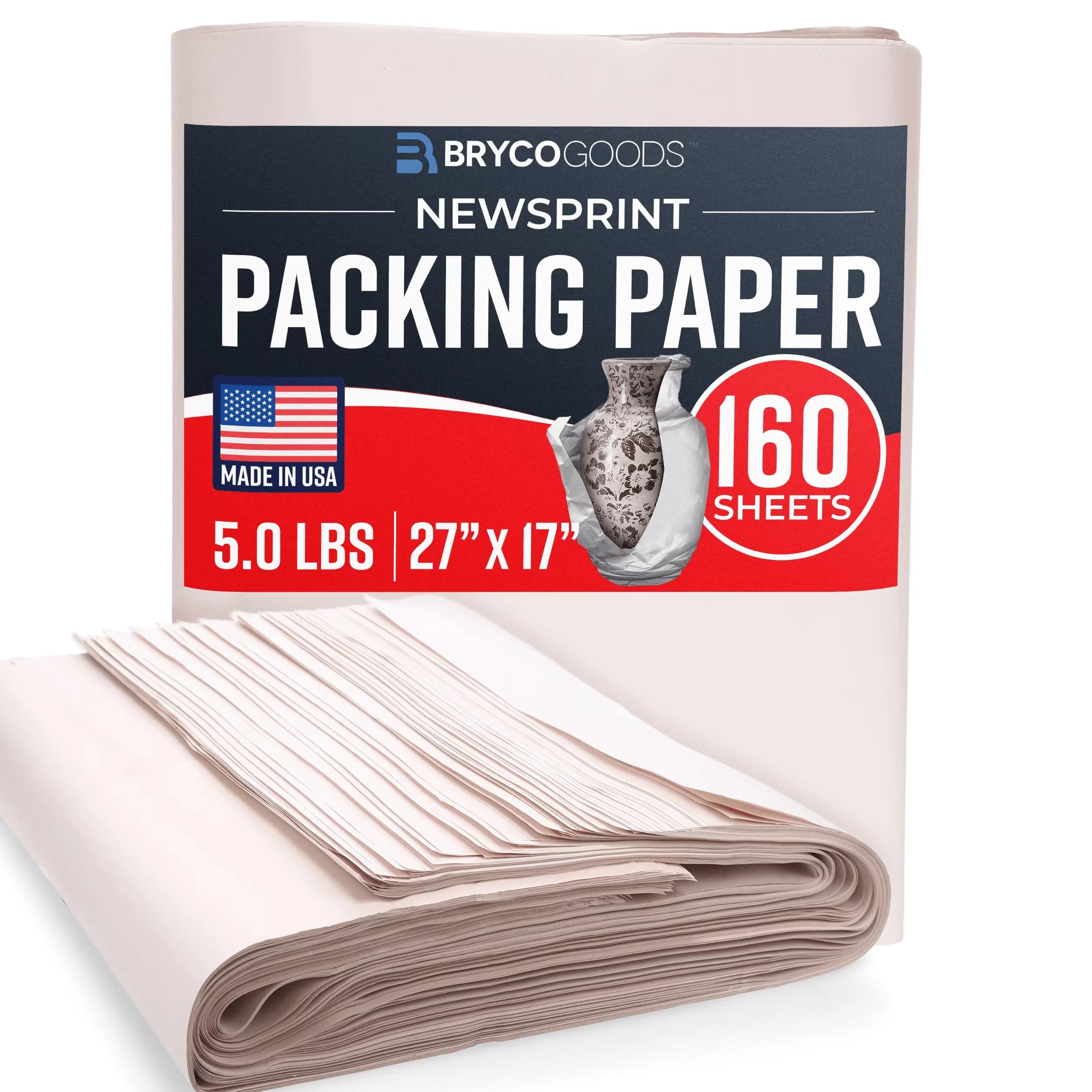 Innovative Moving with Packing Paper Sheets - White Paper - Easy to Use Model 42E67B