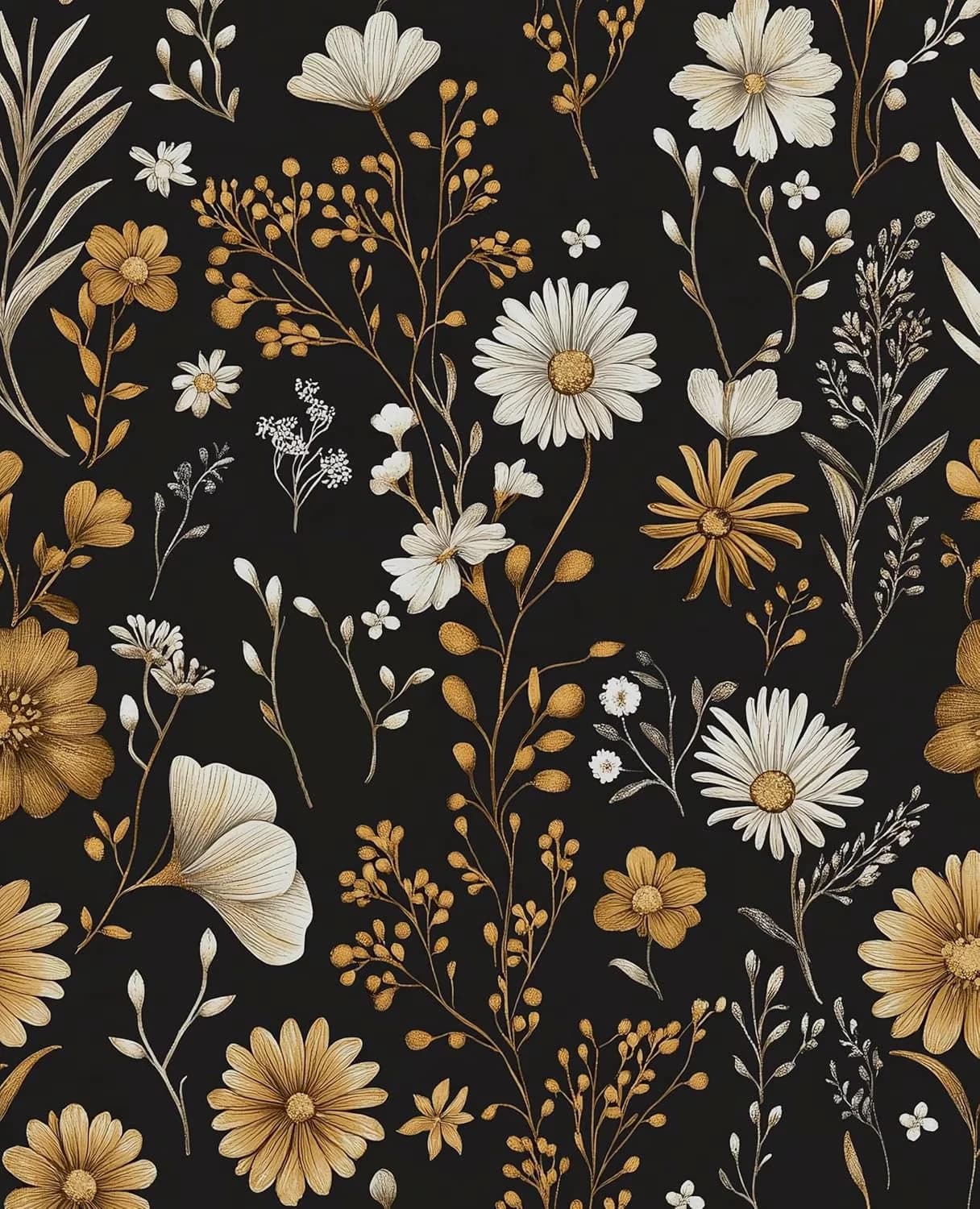 Wallpaper Modern with Removable - Yellow Vinyl Vintage - Easy to Use Model 6788F5