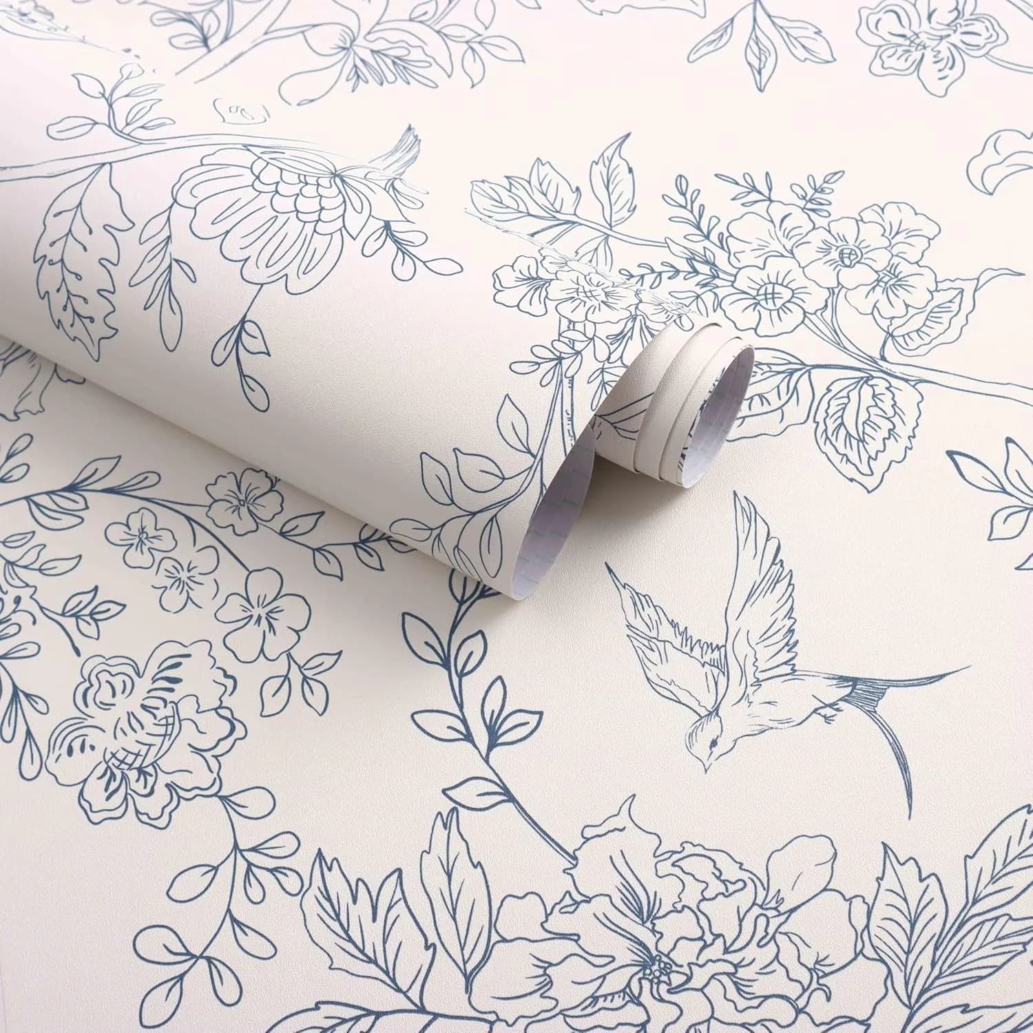 Versatile Wallpaper with Removable, Easy To Clean - Vinyl White for Bedroom, Bathroom Model 1AA7EB