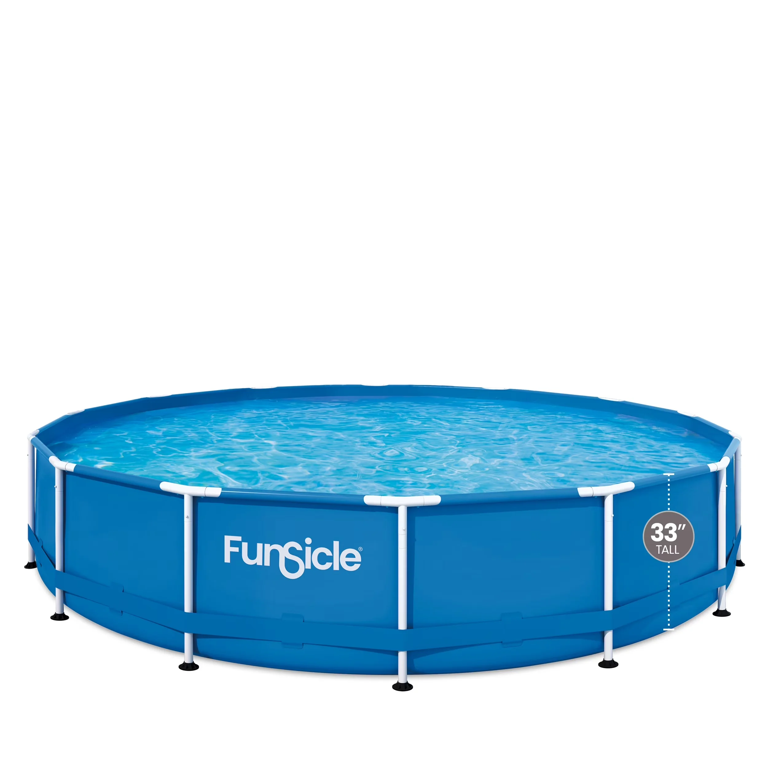 Modern Above Ground Pool with Puncture Resistant, 14ft Activity Metal Frame Swimming - Model 28F06D