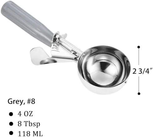 Portion Control Scoop - 4 oz Capacity with Trigger Release