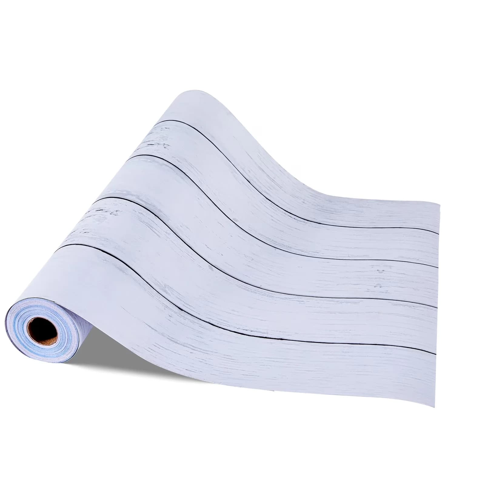 Sleek Wallpaper with Easy To Clean, Removable, Waterproof - Pvc White 7 x 472 Model AB775D